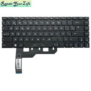 Nuevo Teclado retroiluminado SP para portátil en español para <span class=keywords><strong>MSI</strong></span> <span class=keywords><strong>GE66</strong></span> <span class=keywords><strong>Raider</strong></span> GS66 Stealth, teclado para ordenador portátil en español, novedad en teclado para ordenador portátil de 2/2" - Product Image 1