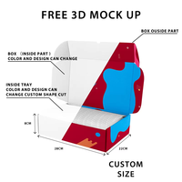 Boîte d'expédition en papier RDY Packaging personnalisée en forme d'avion avec fermeture auto-adhésive et fermeture éclair facile à ouvrir