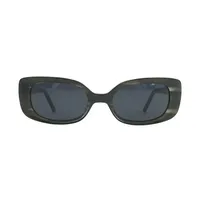 Lunettes de soleil polarisées vintage de luxe pour femme, protection UV400, monture carrée petite, design italien, en acétate, pour l'extérieur