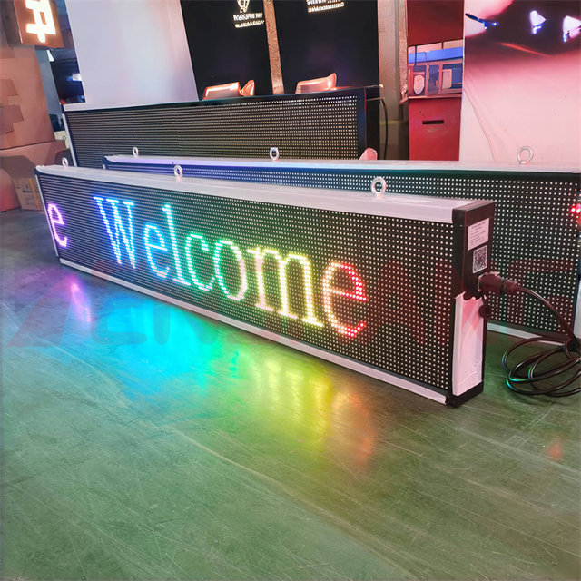 P5 320*160Mm Outdoor 1*1 Led Display Monochrome Bicolor Display Magnetic Outdoor Highway Led Display Screen Digital Bar Led Sign