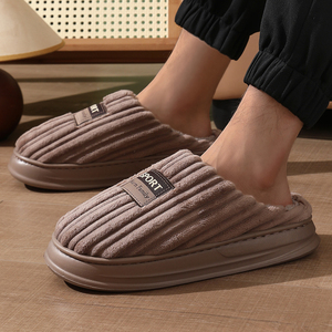Nouveaux matériaux en gros pour semelles à mémoire de forme pour chaussons d'hommes, doublure amortissante pour chambre à coucher, populaire en hiver, promotion estivale - Product Image 6