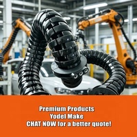 Yodel Premium, Portacables Robótico Flexible de Nylon 100% con Apertura Lateral, Diámetro Interior de 47 mm, Cadenas para Cables Robóticos