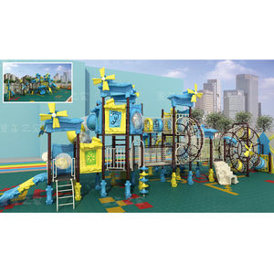 Fabrik Lieferant Windmühle Serie Kinder Outdoor-Spielplatz Kinder Plastik rutschen - Product Image 4