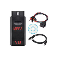 MPPS V18 Main Tricore Multi-Boot con Cable Tricore para Programación de ECU, Diagnóstico Automático OBD2 USB, Cable de 12-24V