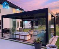 Pergola rétractable en aluminium de haute qualité personnalisable Sweet Home, installation facile, imperméable, pour jardin extérieur, gazebo pour villa