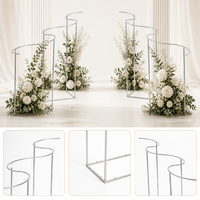 Arche de toile de fond de mariage en fer forgé en forme de S, grande taille, sur mesure, couleur personnalisable, pour décoration de scène