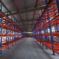Étagère à palettes en métal robuste de 3000 kg à 5 niveaux pour le stockage de matériaux de construction et la manutention par chariot élévateur