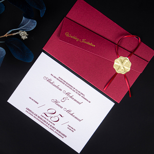 <span class=keywords><strong>Enveloppe</strong></span> d'invitation de <span class=keywords><strong>mariage</strong></span> personnalisée <span class=keywords><strong>avec</strong></span> estampage à chaud et gaufrage, <span class=keywords><strong>avec</strong></span> carte de remerciement en papier - Product Image 2