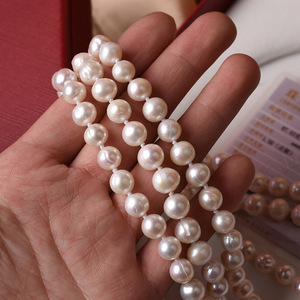 Collar de perlas naturales de agua dulce para mujer, accesorios para niñas, fresco y elegante - Product Image 2