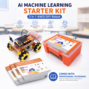 Kit Profesional de Aprendizaje Artificial K210 con Ruedas Mecanum para Educación STEM, Programación en Escuelas Secundarias - Product Image 2