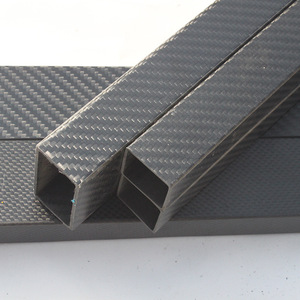 Tubo de Fibra de Carbono con Laca Estabilizada UV, 3k Twill Mate, CFRP, Longitud Personalizada de Fábrica - Product Image 1