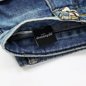 China Jeans Dresses Custom Woven Labels Woven Labels For Clothing Custom Size Fashion Clothing Label