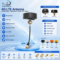 Antenne cellulaire GSM 3G Wifi LTE 4G Puck personnalisée à gain élevé 698-2700MHz omnidirectionnelle étanche à vis pour armoire extérieure à montage cellulaire