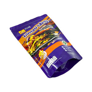 Sachet refermable en plastique alimentaire imprimé sur mesure avec feuille d'aluminium pour en-cas, aliments cuits et soufflés - Product Image 6