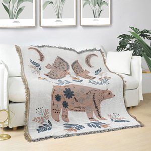 INS Floral & Plant Jacquard Tissé Canapé Serviette Couverture Extérieure Transfrontalière Maison Loisirs <span class=keywords><strong>Tapisserie</strong></span> - Product Image 6