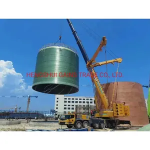 Large scale on site vertical filament winding machine large frp tank on site winding line frp tank winding equipment