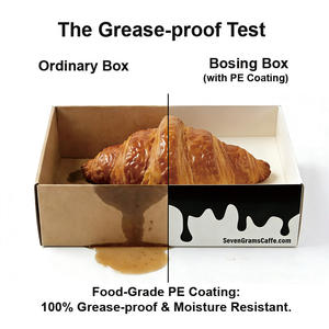 Caja <span class=keywords><strong>de</strong></span> Cartón Rectangular Personalizable para Llevar, para Empacar Pasteles, Panqueques, Donas y Waffles - Product Image 4