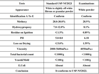 Hydroxypropylméthylcellulose (HPMC E4M) de qualité alimentaire en poudre, stabilisateurs, épaississants Yuanri, durée de conservation de 24 mois, emballé en fût et en sac
