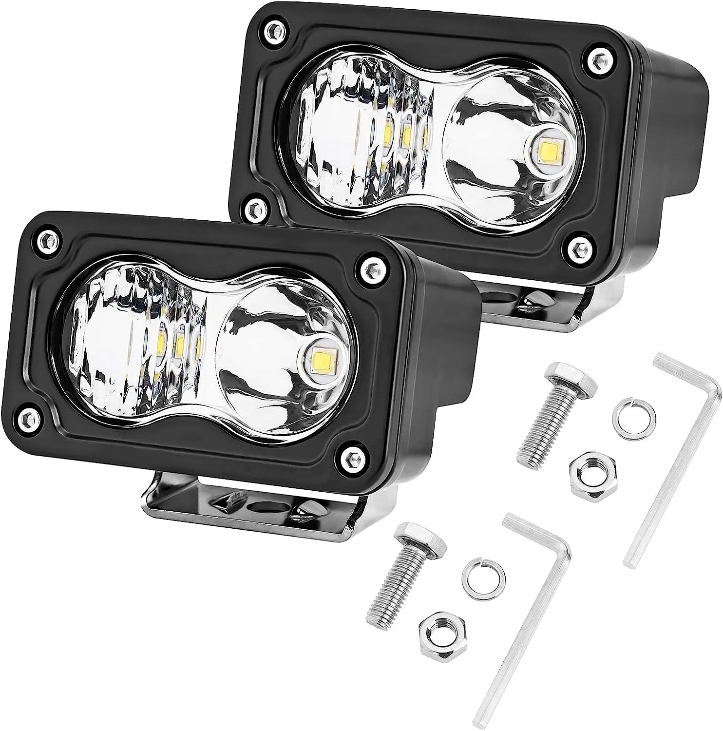 3 Inch 20W Driving Lights Off Road Combo Beam Super Bright Work Light Cube LED Bumper Pod Fog Light for motorcycle