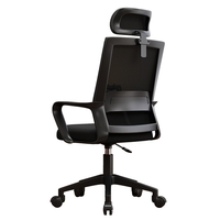 Nouvelle chaise de bureau ergonomique exécutive moderne avec accoudoirs confortables, pivotante, en maille, réglable et avec soutien lombaire