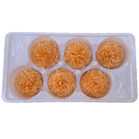 Caja de Flores de Crisantemo Pompon Naturales Preservadas, Flor Real Eterna, Ramo Decorativo Personalizable para el Día de la Madre