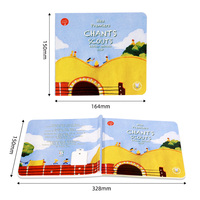 Rimas infantiles francesas personalizadas, libro de audio táctil para niños, botón de música, libro de sonido