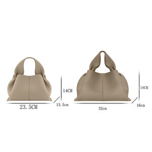Due dimensioni alla moda francese portatile nuvola borsetta borsa a tracolla in pelle Pu borsa a tracolla secchio borsa a tracolla borsa da donna - Product Image 6
