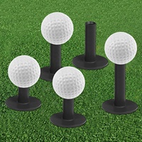 Tees de golf en caoutchouc OEM personnalisés de haute qualité, incassables, en gros, avec support pour tapis d'entraînement de swing, marque Amrta