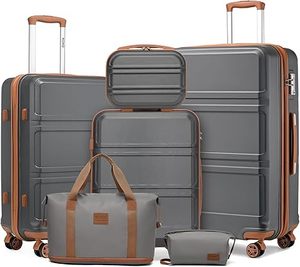 Sample OEM/ODM Discount 4-pieces Luggage Set <b>Suitcase</b> ABS Travel Bag Woman Beauty Case 14inch 20/24/28inch Exclusive Design - Product Image 2