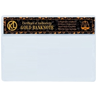 Cadeaux de festival personnalisés billet d'Halloween billet d'argent citrouille billet de banque en polymère plaqué feuille d'or