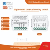 Interrupteur intelligent Zigbee pour module relais encastré, contrôle vocal via application, réglage de la minuterie, IP20, PC ignifuge pour gradation LED