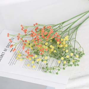 Bouquet de fleurs artificielles Lichao en plastique pour mariage et décoration intérieure - Product Image 4