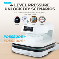 Presse à Chaud Professionnelle 38x38cm (15x15) à Sublimation Automatique avec Contrôle Numérique pour Transfert Thermique sur Vêtements