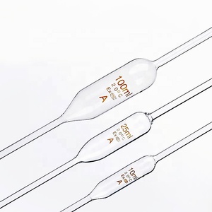 Pipeta volumétrica graduada transparente de laboratorio pipetas medidoras de vidrio de 10ml y 20ml - Product Image 2