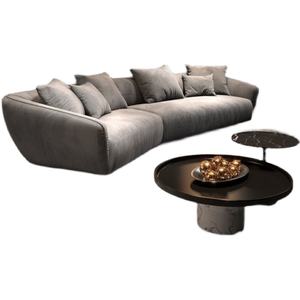 Sofá de tela con hebilla mate de terciopelo de lujo ligero con diseños modernos, sofá de lujo suave para el hogar, sofá de esquina, muebles de sala de estar - Product Image 6