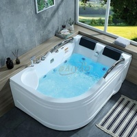 Baignoire jacuzzi moderne OEM, fabrication directe d'usine, acrylique de haute qualité et améliorations en option pour une utilisation à domicile pour 2 personnes