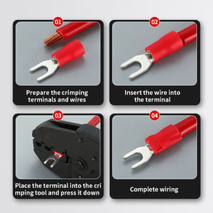 콜드 프레스 터미널 RV 케이블 커넥터 콜드 푸시 사전 절연 구리 압착 링 터미널 와이어 러그 - Product Image 6