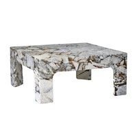 Table basse de salon Cammy Stone Ocean Storm Marble, style moderne et simple, multifonctionnelle, mobilier de maison de luxe