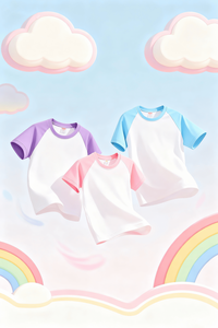 T-shirt a Maniche Corte in Cotone Personalizzabile con Logo per Bambini, 180g, Uniformi Scolastiche, Abbigliamento di Gruppo, Coordinato Famiglia, Anti-Piega, Traspirante - Product Image 2