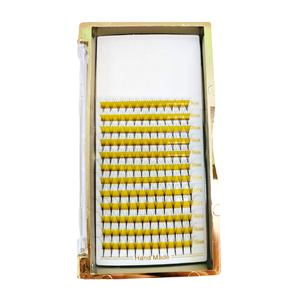 Alta calidad 5D etiqueta privada Salón uso belleza bandeja CC 15mm brillo oscuro pelo sintético extensiones hechas a mano fabricante de Vietnam - Product Image 6