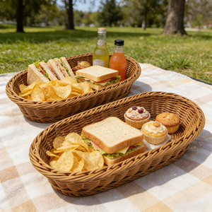 <span class=keywords><strong>Panier</strong></span> de rangement en plastique tressé pour accessoires de photographie, pour le rangement ou la présentation dans le salon, utilisation polyvalente - Product Image 2