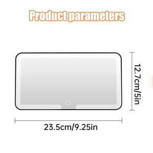 1 pièce <span class=keywords><strong>Miroir</strong></span> de maquillage LED pour voiture, HD, avec réglage à trois niveaux, pour pare-<span class=keywords><strong>soleil</strong></span>, intérieur, rétroviseur, à intensité variable, <span class=keywords><strong>miroir</strong></span> de courtoisie automobile - Product Image 5