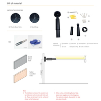 Bande de LED Skyline Lighting Décoration Profilé de lumière linéaire en aluminium Flexible Belt Accessories Kits Skyline Base