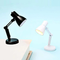 Lámpara de Lectura Plegable Premium con Superficie Lisa e Iluminación Suave para Estudio, Dormitorio, Sala de Estar, Lámparas de Mesa