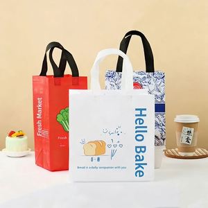High Quality Non Woven Insulated Tote <b>Bag</b> with Letter Pattern for Picnic Lunch Food <b>Cooling</b> and Thermal Insulation - Product Image 1