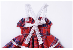Nuevo Vestido de Niña con Encaje y Cinturón, Estilo Pastel, para Verano - Product Image 5
