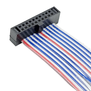 สายแบน IDC และสายเคเบิลอิเล็กทรอนิกส์ 14 พิน ชุดสายเคเบิล IDC พร้อมขั้วต่อ JST IDC - Product Image 3