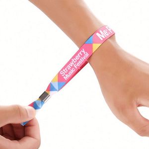 Pulsera para Eventos, Pulsera de Tela Ecológica, Pulsera de Satén con Impresión por Sublimación, Pulseras Elásticas para Festivales - Product Image 5
