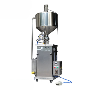 Máquina de llenado de grasa de cera de vela de mantequilla de maní, aceite de bálsamo de jalea de petróleo, tolva caliente semiautomática - Product Image 2