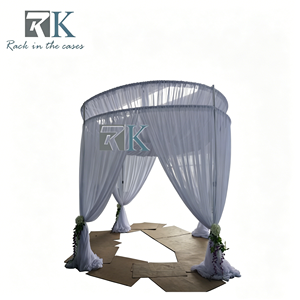 RK Drape <b>Curtain</b> and Customized Round Pipe Kit for Wedding and Event Decoration - Product Image 1